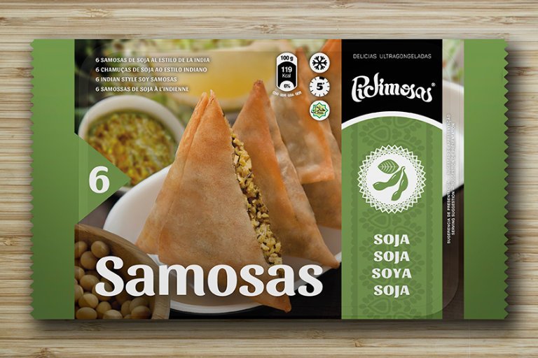 Samosas de soja. Envase 6 unidades