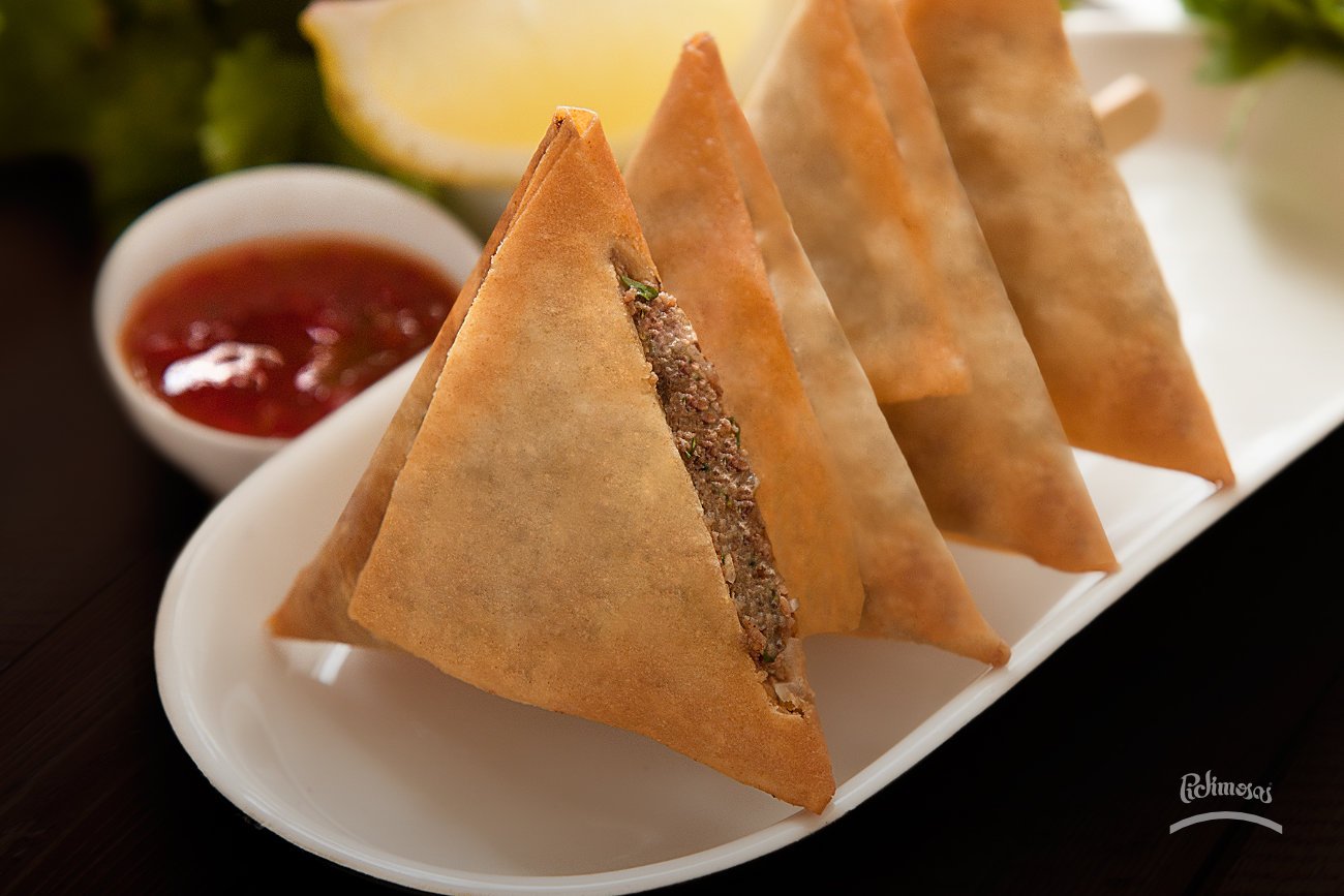 Samosas de carne