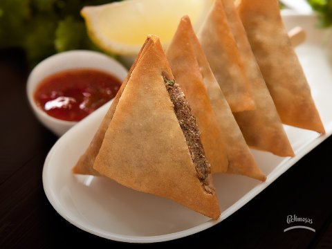 Samosas de carne