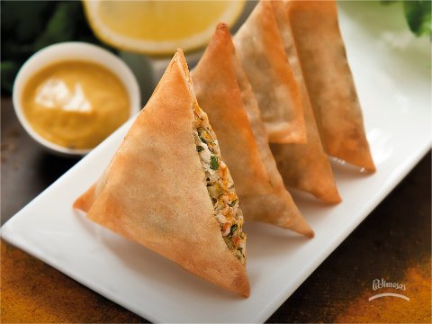 Samosas de pollo